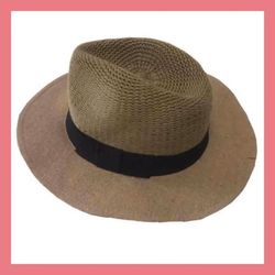 NWT Womens Knit Panama Khaki Hat