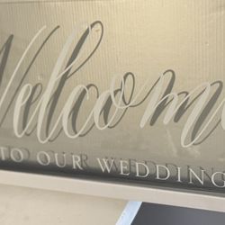 Wedding Welcome Sign 