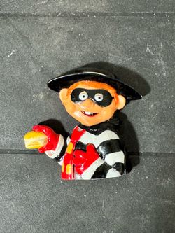 Vintage 1997 MCDONALD'S HAMBURGLER Refrigerator Magnet Plastic