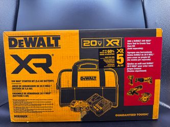 DEWALT 20-Volt MAX XR DCB205CK L-Ion 5.0Ah Battery Charger Kit with Bag...