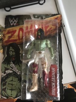 Seth Rollins misprint/Brock Lesnar Zombies Mattel action figure