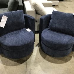 Blue Swivel Chair