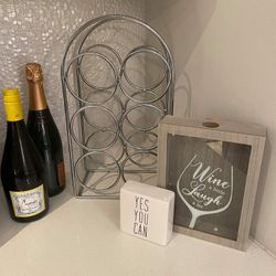 Wine Rack With Signs