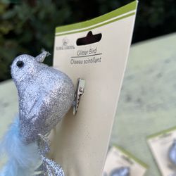 Silver Birds For Flowers Or Decorations