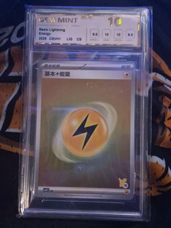 Pikachu Stamped Energy Gem Mint 10