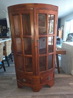 Curio Corner Cabinet
