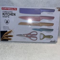 Colorful Kitchen Knives Set of 6 PCS