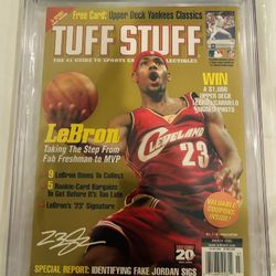 9.2 Graded LeBron James Tuff Stuff Magazine 