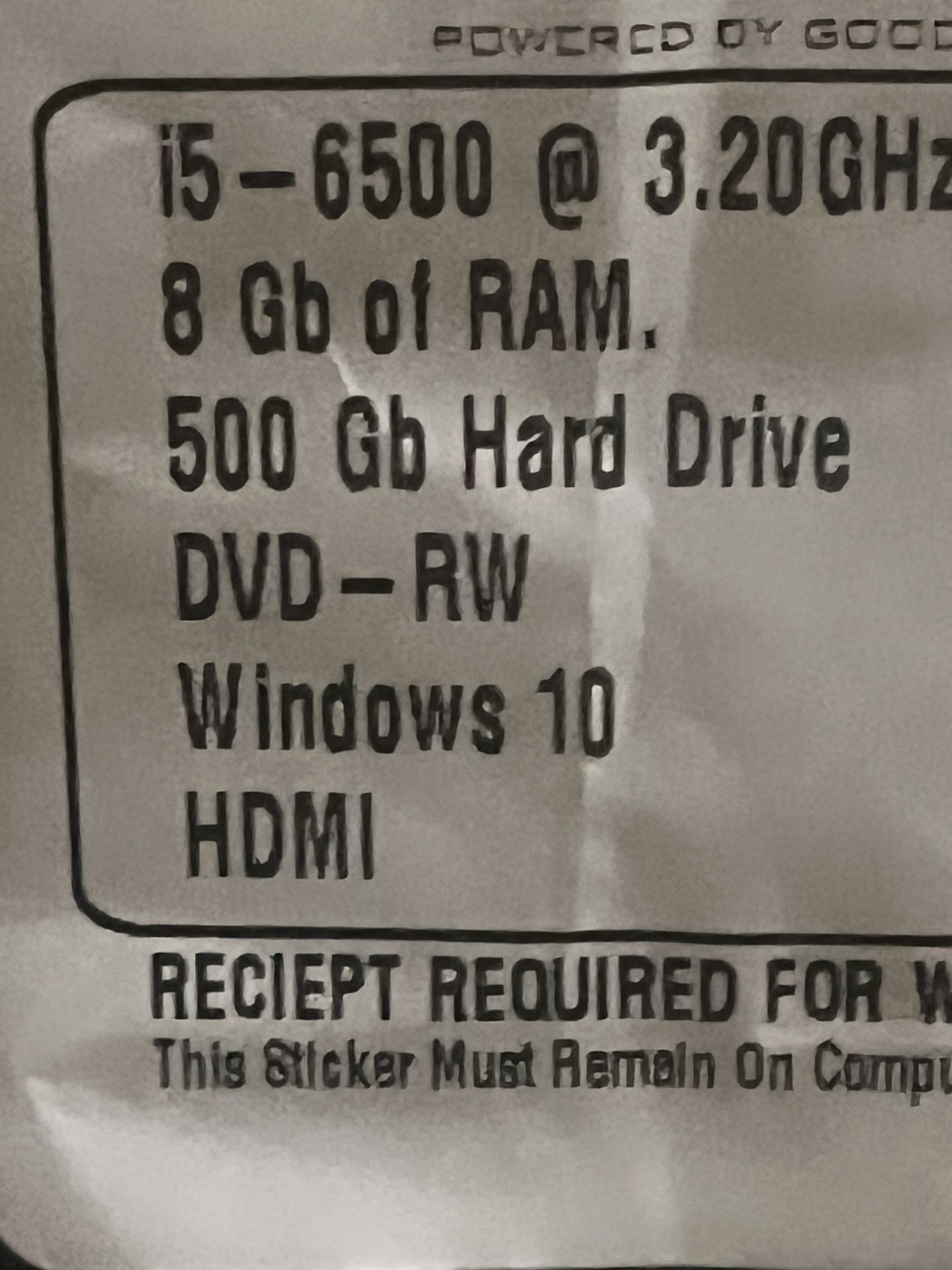 i5 Gaming PC - 16GB RAM Put In