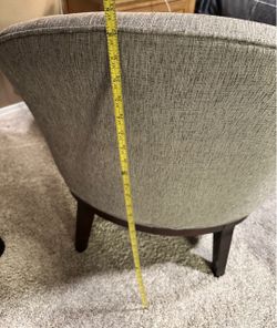 Gray Upholstered Accent Chair