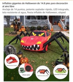 14.8 Ft Giant Halloween Inflatable Spider