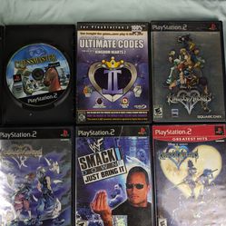 Playstation 2 Games PS2 $10 Ea Or 3 For $20 | Chess master / Kingdom Hearts Collection/ Smackdown Just Bring It / Action Replay Codes