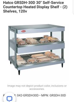 Hatco self-service countertop heating display shelf