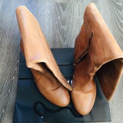 Women Leather Boots Size 8 1/2