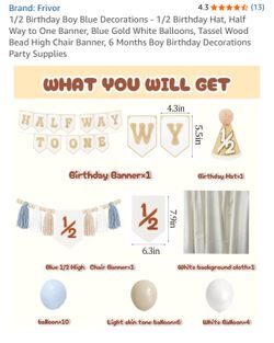 1/2 way to one decor