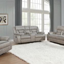 New Recliner Sofa And Love Seat 
