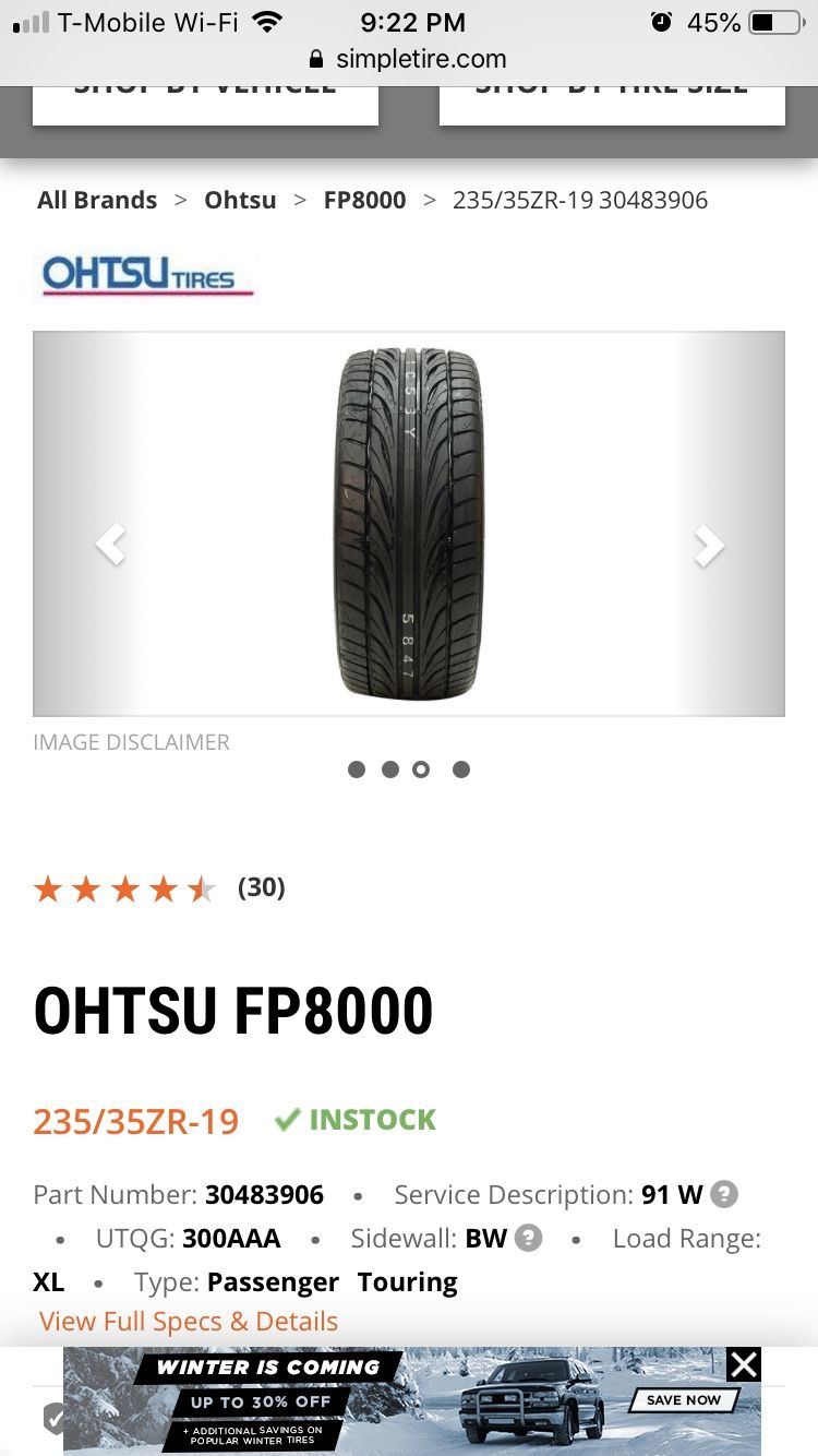 235/35/19 tires