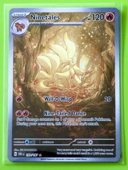Pokemon Ninetails 199/197 Obsidian Flames Mint