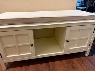 White bench