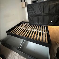 IKEA full sized bedframe and box spring