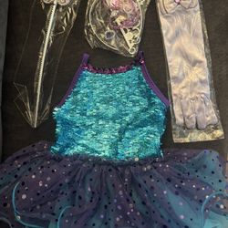 Princess Little Mermaid Tutu Dress And Accessories 