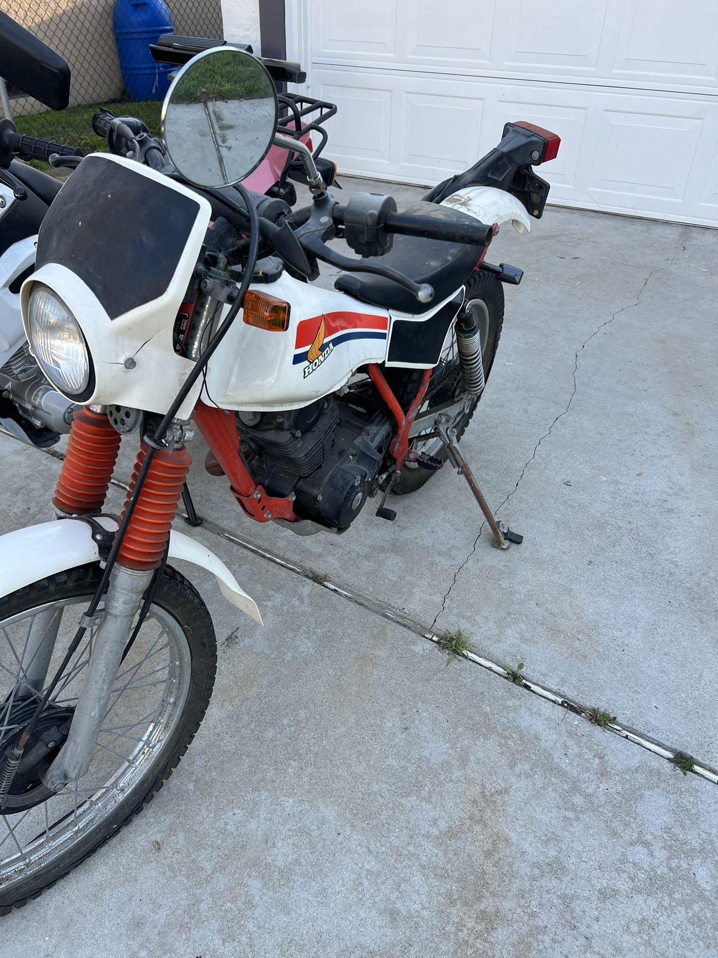 Honda Motorbike and Chinese Motorcycle 