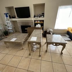 Granite Coffee Table Set 