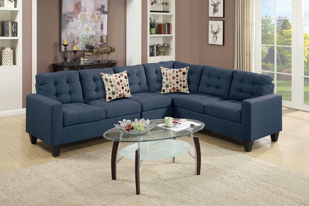 Blue Sectional Sofa 