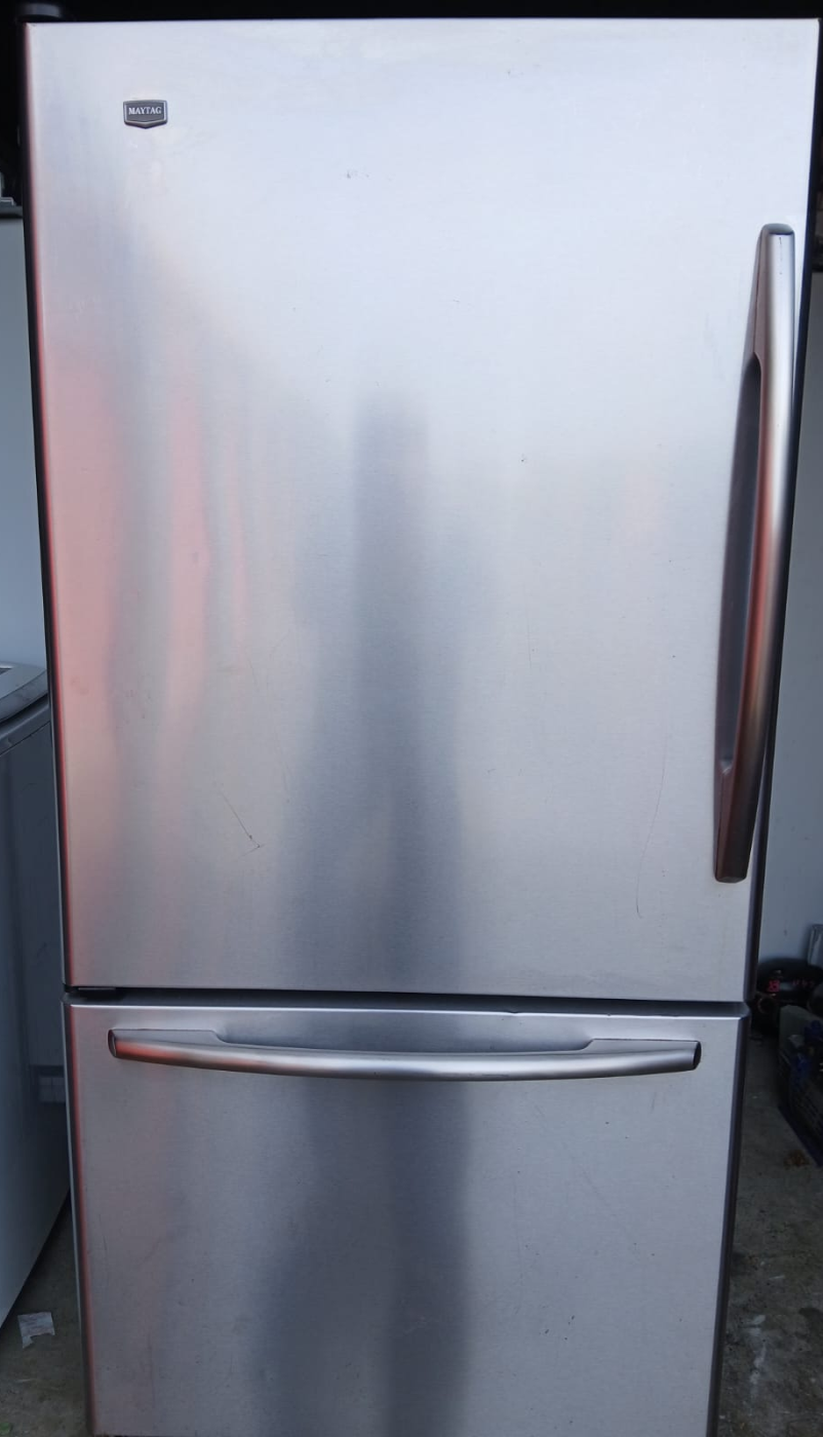 Maytag Bottom Freezer Refrigerator Stainless Steel