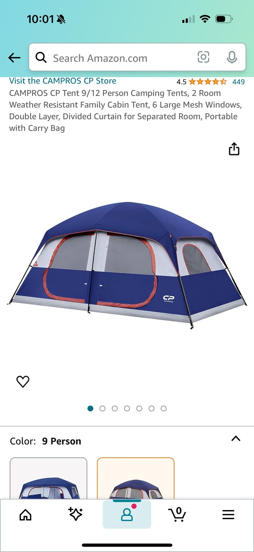 9 person tent