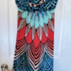 Nicole by Nicole Miller peacock dress