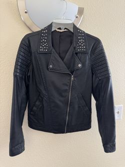 Hollister Leather Jacket Small