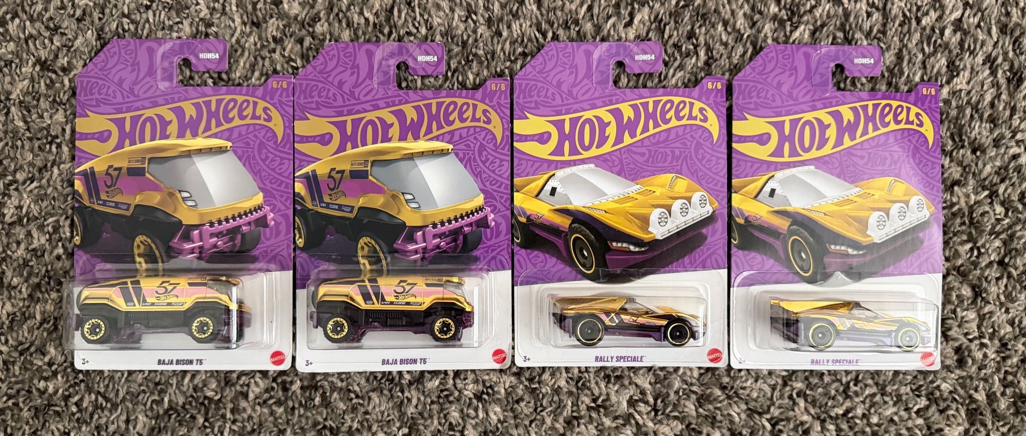 Hot Wheels 57th Anniversary Chase Cars