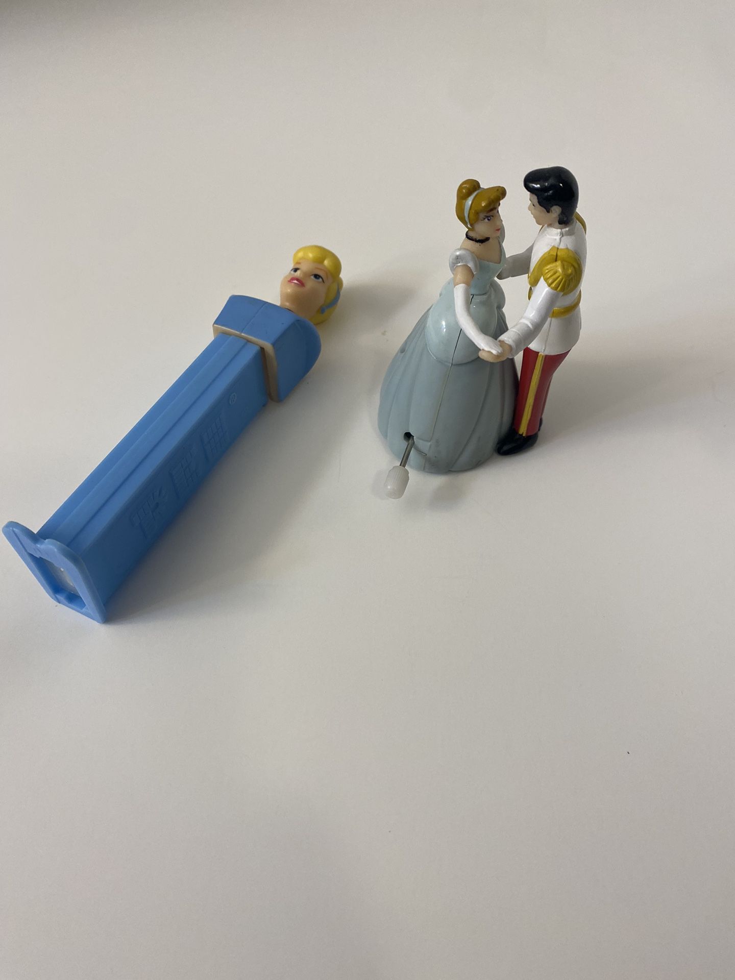 Disney Cinderella Pez Dispenser & Wind-Up Cinderella & Prince Charming Dancing