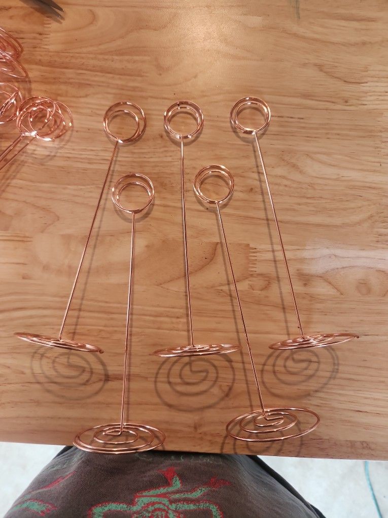 Rose Gold Table Number Stands