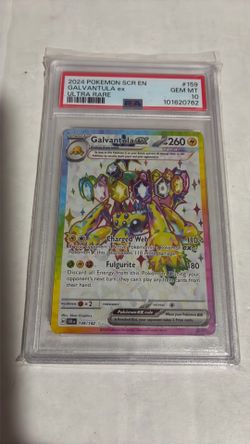 PSA 10 GEM MINT Galvantula ex 159 Stellar Crown Pokemon TCG Ultra Rare Full Art