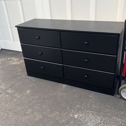 Black Dresser Six 6Draws