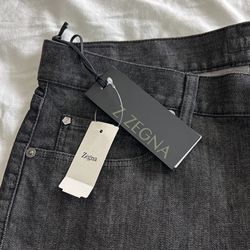 Zenga Men’s Black Jeans Straight Cut