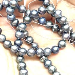 Strand Of Peacock 5mm Pearls