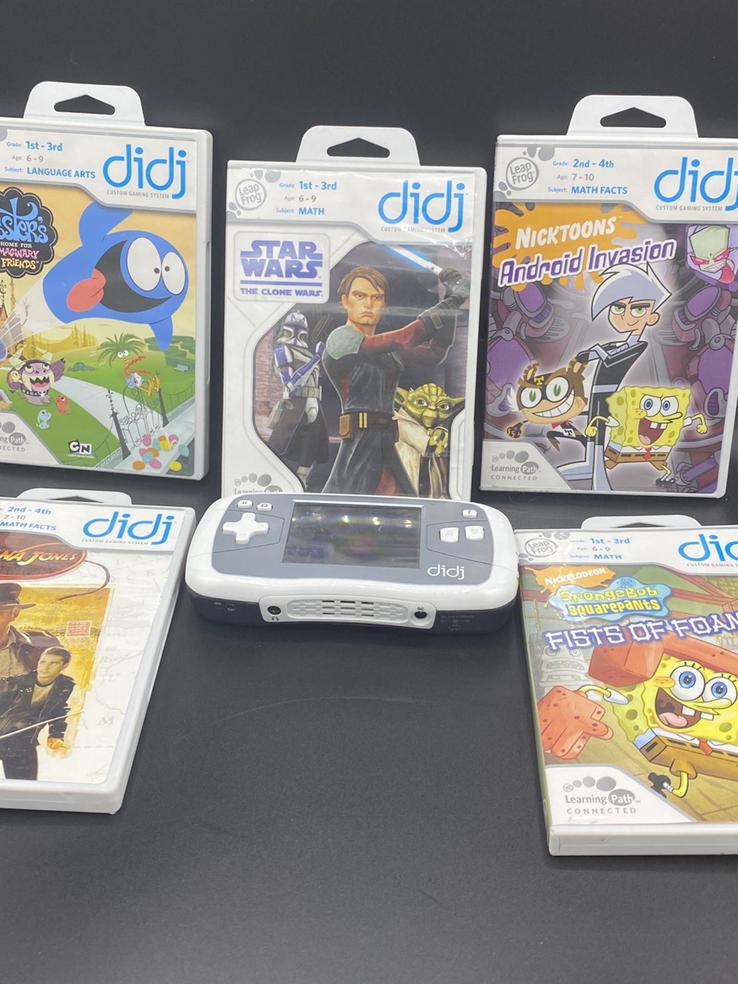 Lot Of Didji Console & 5 Games Great Condition NO CHARGER , Works & Tested