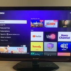 Sharp 40 inch AQUOS LCD Tv with OPC (Optical Picture Control) with Universal remote.