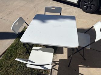 Mainstays Folding Table & 4 Chairs – $25