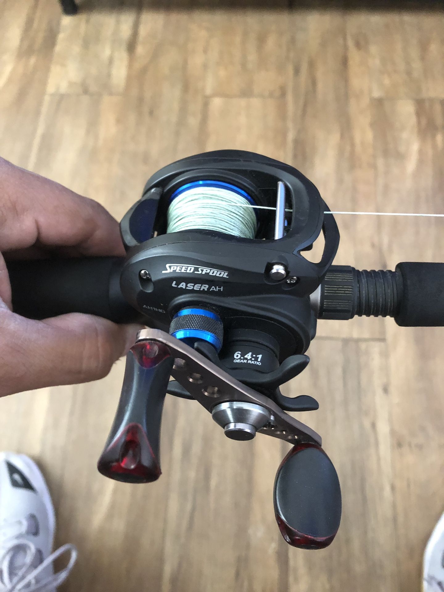 Lews and cabelas rod reel combo.