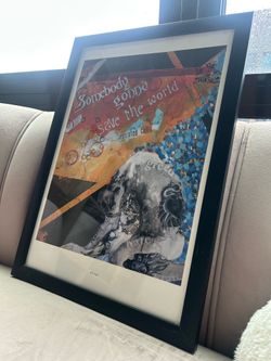Dave Matthews “Eh Hee” framed fan art