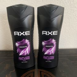 AXE Men's Liquid Body Wash 12H Refreshing Scent Excite Crisp Coconut & Black Pepper, 16 oz  New.   $7.00 for both 
