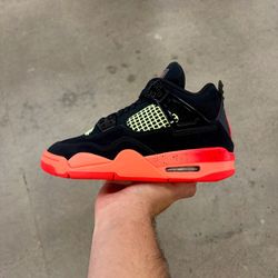 Jordan 4 Retro “Black Infrared Barely Volt” GS) Sizes 4Y - 7Y IN HAND BRAND NEW