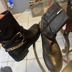 Woman’s Enzo Angelini Black Boots Size 10