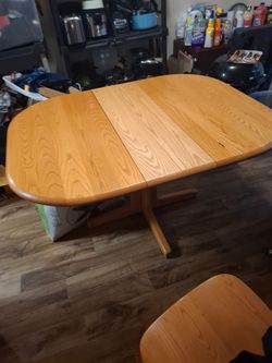 Oak table $200