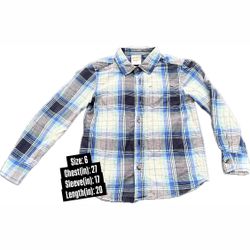 Boys Jumping Beans Long Sleeve Shirt - Size 6