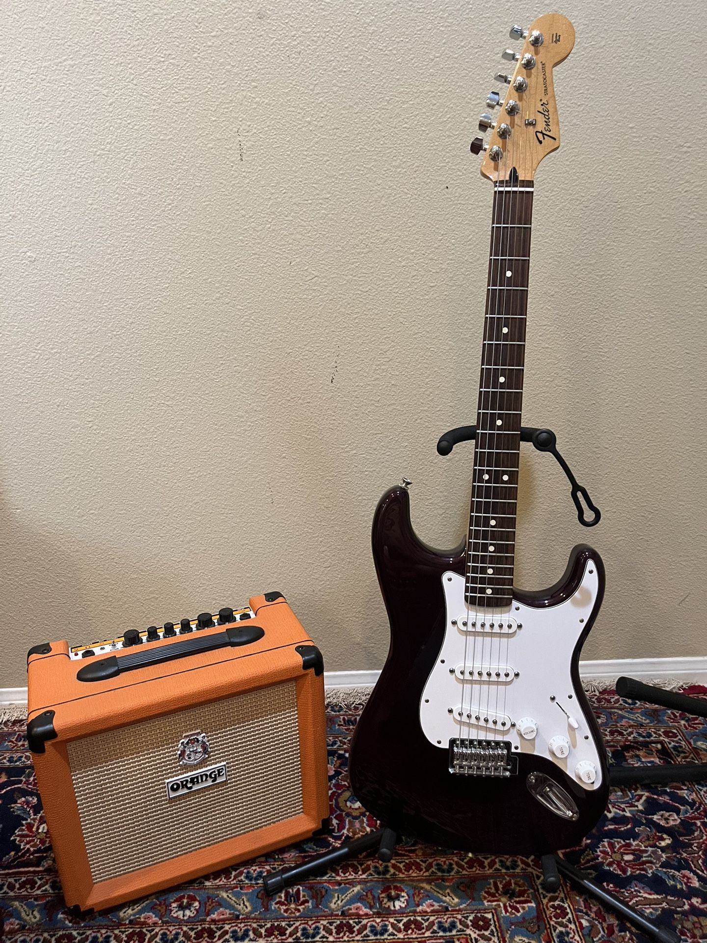 Fender MIM Stratocaster (Brand New) w/ Orange Crush 20 Guitar Amp (Mint),New Products : American Fashion Style Bags On Sale